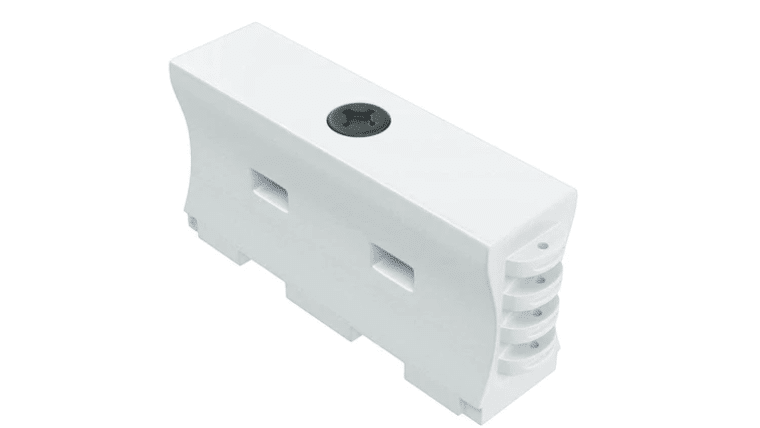 Water Wall Construction Jersey Barrier - 32 in. H x 72 in. L x 18 in. W, 80 lbs - White | Rental