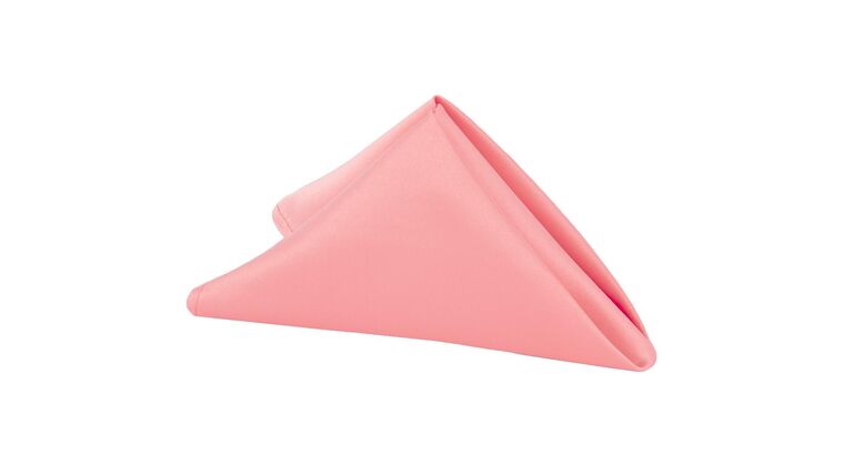 Lamour Satin Napkin 20"x20" - Coral | Rental
