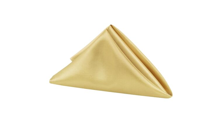 Taffeta Napkin 20″x20″ – Gold | Rental