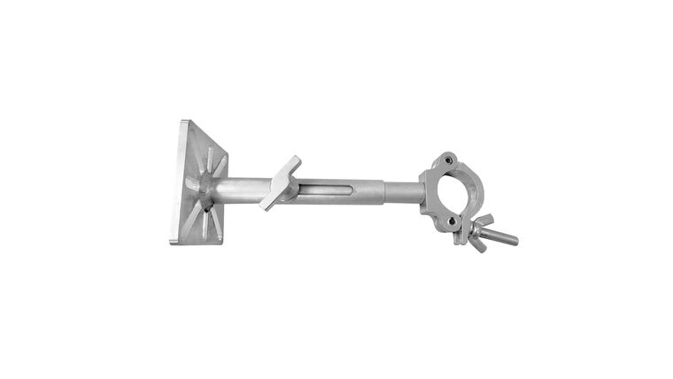 10-13″ LED Wall Mounting Plate to Extension 2″ Pole Truss Clamp for Ground Stacking and Hanging. | Rental
