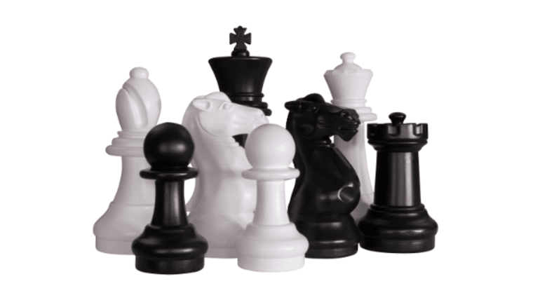 16.5″ Black Plastic Giant Rook Chess Piece | Rental