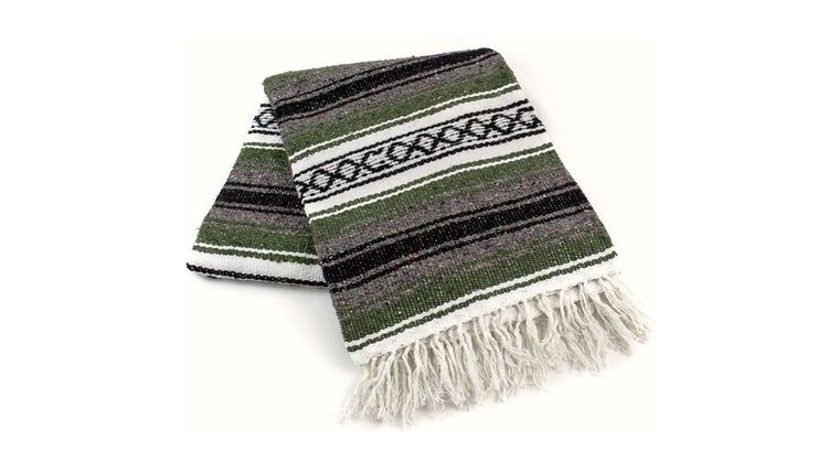 Mexican Blanket – Olive Green | Rental Mexican Blanket – Olive Green | Rental