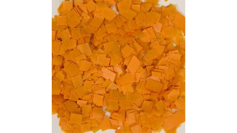 Orange Snow Tissue Confetti Bulk Purchase (1lb) | Rental