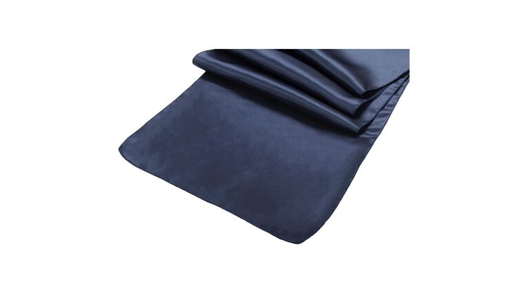 Satin Table Runner – Navy Blue | Rental
