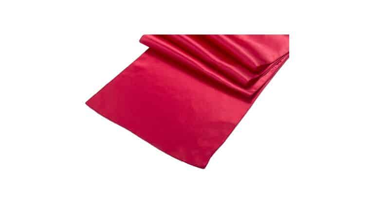 Satin Table Runner – Apple Red | Rental