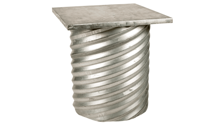 30″ Square High Boy Corrugated Cocktail Table – Metal | Rental 30″ Square High Boy Corrugated Cocktail Table – Metal | Rental