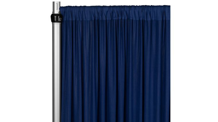 Spandex 4-way Stretch Drape Curtain 12ft H x 60" W - Navy Blue | Rental