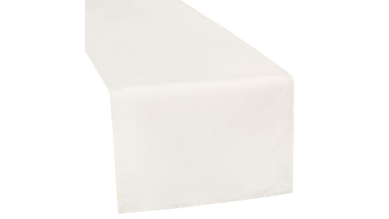 Polyester Table Runner – Ivory | Rental Polyester Table Runner – Ivory | Rental