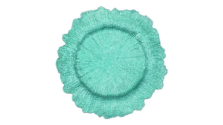 Reef Acrylic Charger Plate – Turquoise | Rental