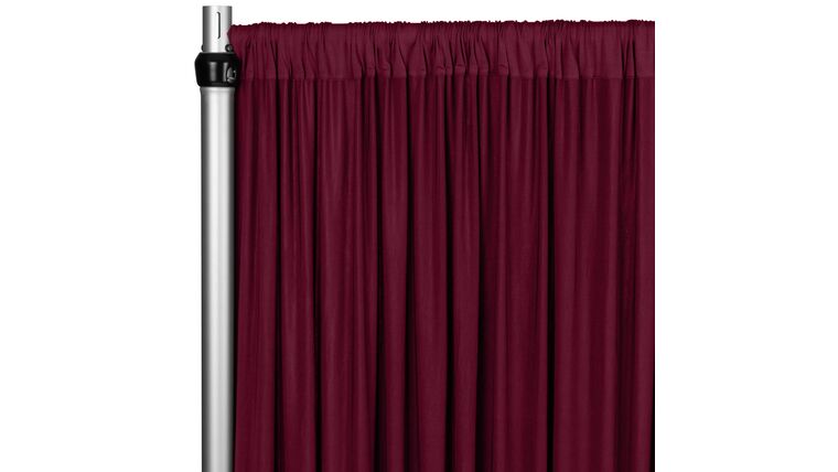 Spandex 4-way Stretch Drape Curtain 12ft H x 60" W - Burgundy | Rental