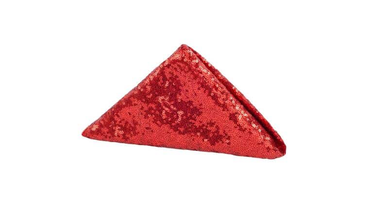 Glitz Sequin Napkin 20″x20″ – Red | Rental