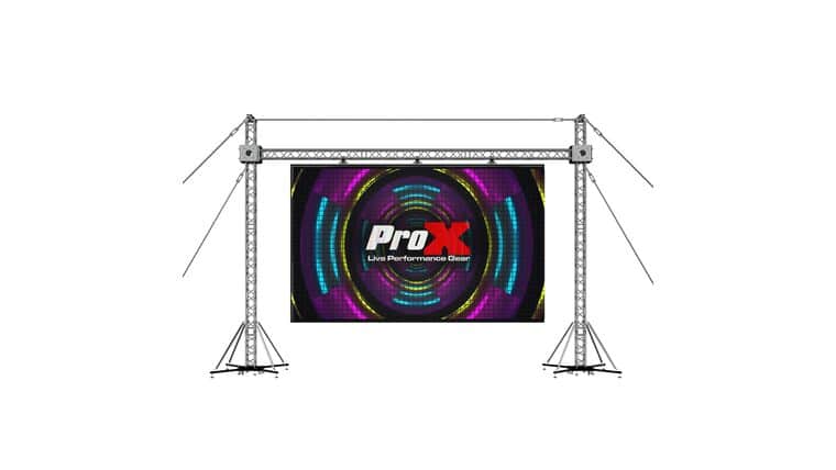 LED Screen Display Panel Video Fly Wall Truss Ground Support System 30'W x 23'H Outdoor w/ Hoist | Rental