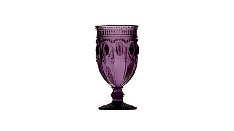 Beverage/Goblet Glass – Amethyst Can Can All Purpose Glass,12oz | Rental Beverage/Goblet Glass – Amethyst Can Can All Purpose Glass,12oz | Rental