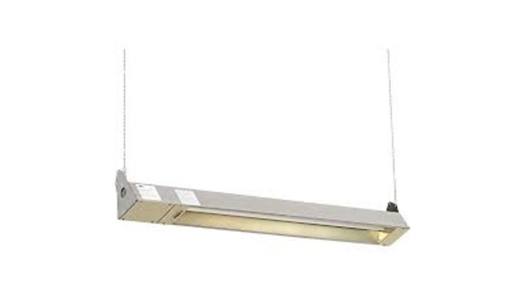 Patio Heater – Infrared – 1500 Watt TPI Corporation OCH46-120V-SS Quartz Electric Infrared Heater, Outdoor/Indoor Rated, Stainless Steel, 120V Rental | Rental