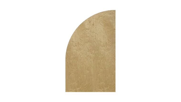 Chiara Half Arch Wall Panel – Wood 80″H x 40″W (Right Leaning) | Rental