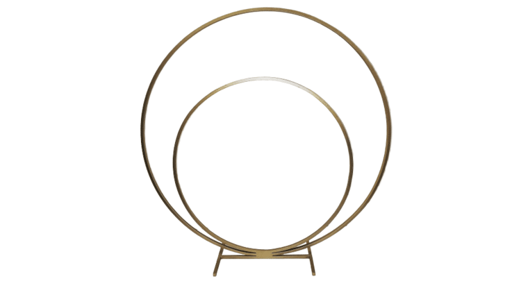 Double Gold Ring Arch | Rental