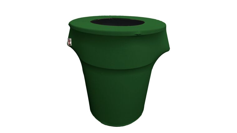 Spandex Trash Can Cover for 44 Gallon – Emerald Green | Rental