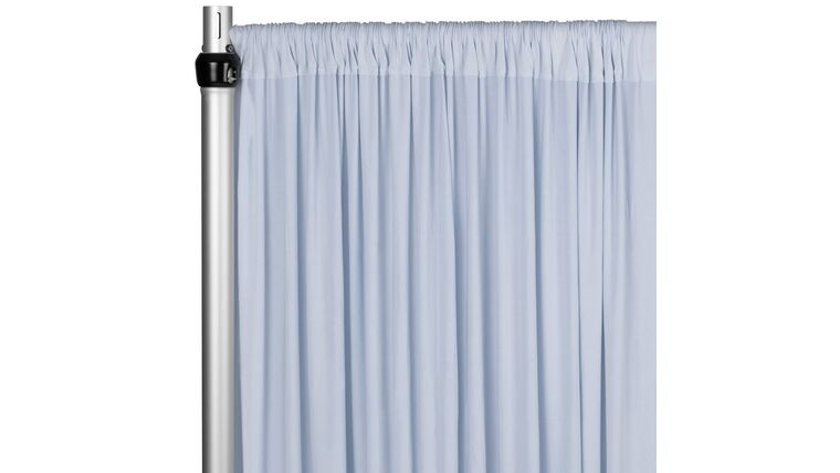 Spandex 4-way Stretch Drape Curtain 12ft H x 60" W - Dusty Blue | Rental