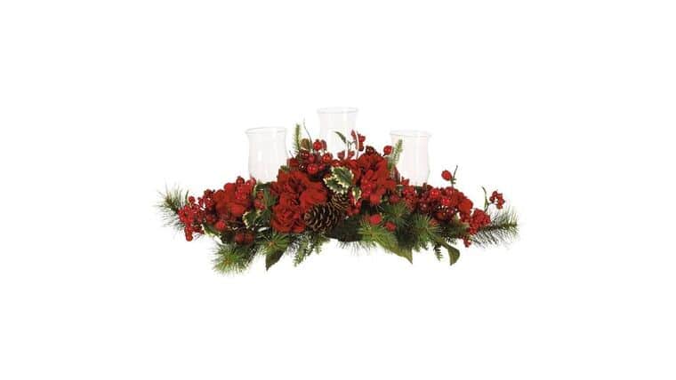 Hydrangea Holiday Candelabrum | Rental