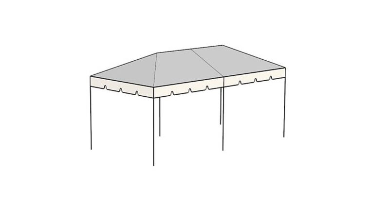 10′ x 20′ Frame Tent | White | Rental