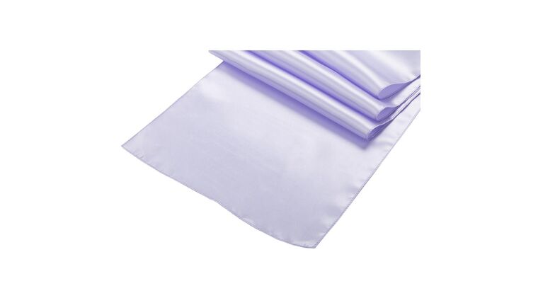 Satin Table Runner – Lavender | Rental