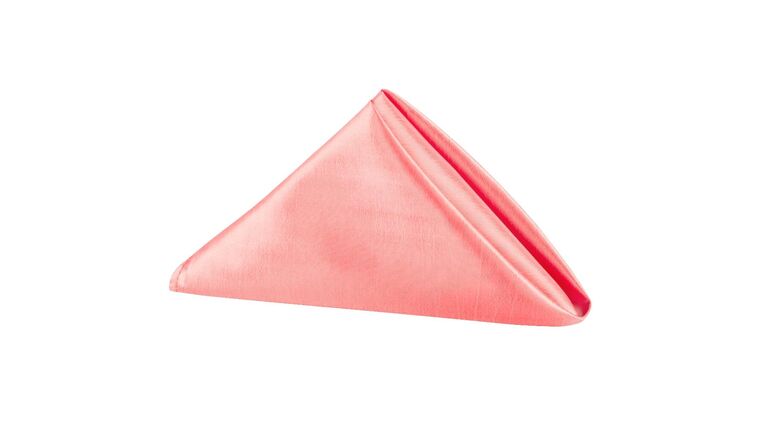 Taffeta Napkin 20″x20″ – Coral | Rental