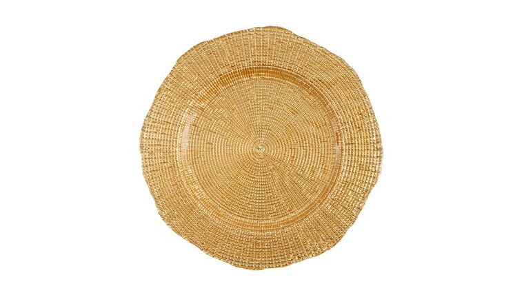 Mosaico Glass Charger Plate – Gold | Rental Mosaico Glass Charger Plate – Gold | Rental