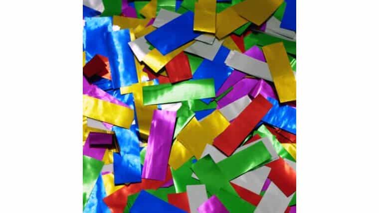 Multicolor Metallic Confetti Bulk | Rental