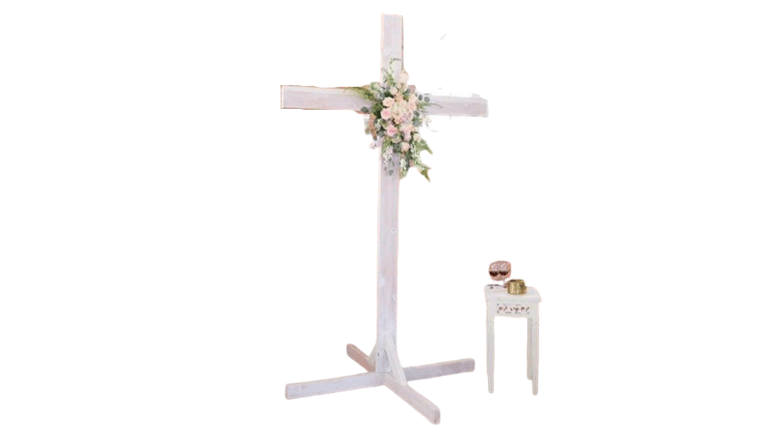 White Wooden Cross | Rental White Wooden Cross | Rental