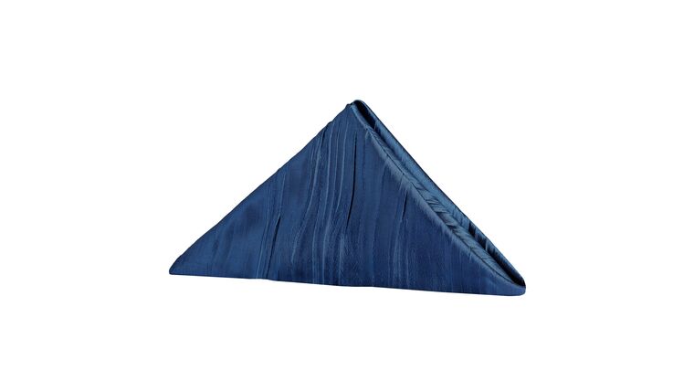 Accordion Crinkle Taffeta Napkin 20″x20″ – Navy Blue | Rental Accordion Crinkle Taffeta Napkin 20″x20″ – Navy Blue | Rental