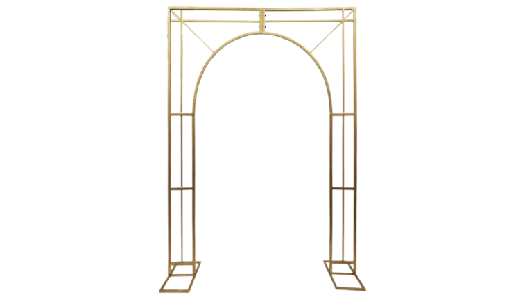Elegant Metal Arch – Gold | Rental