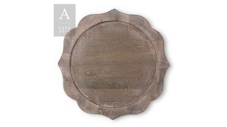 Bennett Charger Plate – Rustico Grey | Rental Bennett Charger Plate – Rustico Grey | Rental