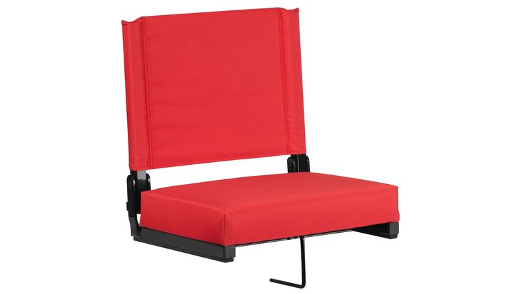 Bleacher Seat – Red Grandstand Comfort Seats by Flash with Ultra-Padded Seat | Rental Bleacher Seat – Red Grandstand Comfort Seats by Flash with Ultra-Padded Seat | Rental