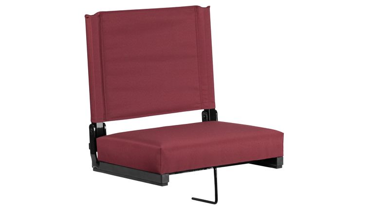 Bleacher Seat – Maroon Grandstand Comfort Seats by Flash with Ultra-Padded Seat | Rental Bleacher Seat – Maroon Grandstand Comfort Seats by Flash with Ultra-Padded Seat | Rental