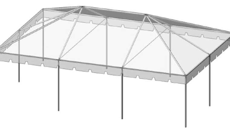 20′ x 30′ Frame Tent | White | Rental