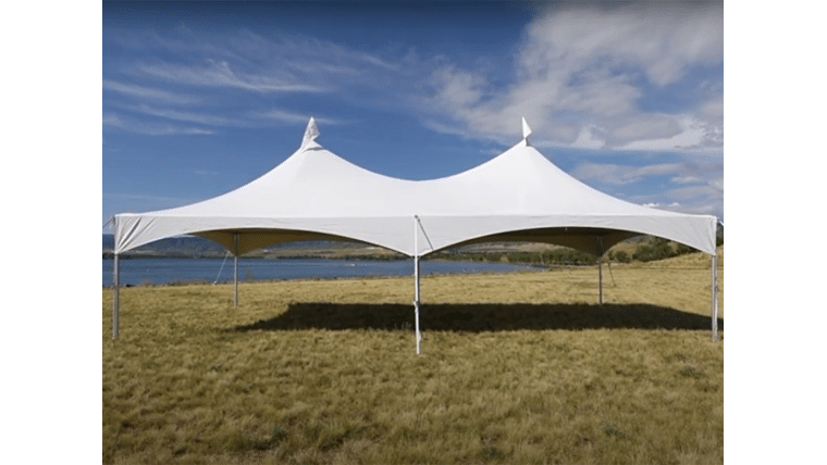 40′ x 160′ Frame Tent | White | Rental