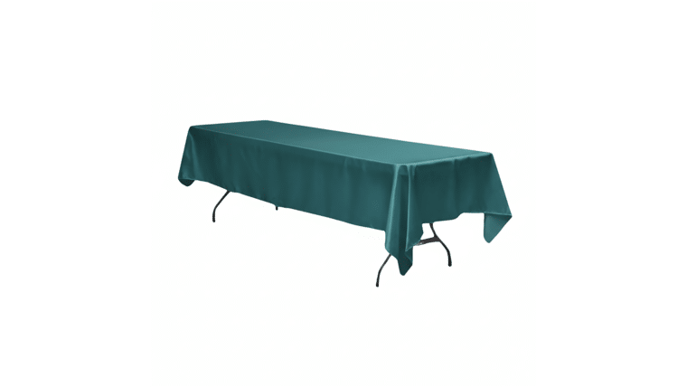 Polyester | 60" x 120" Rectangle Polyester Tablecloth - Hunter Green | Rental