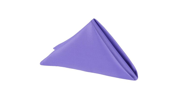 Lamour Satin Napkin 20"x20" - Purple | Rental
