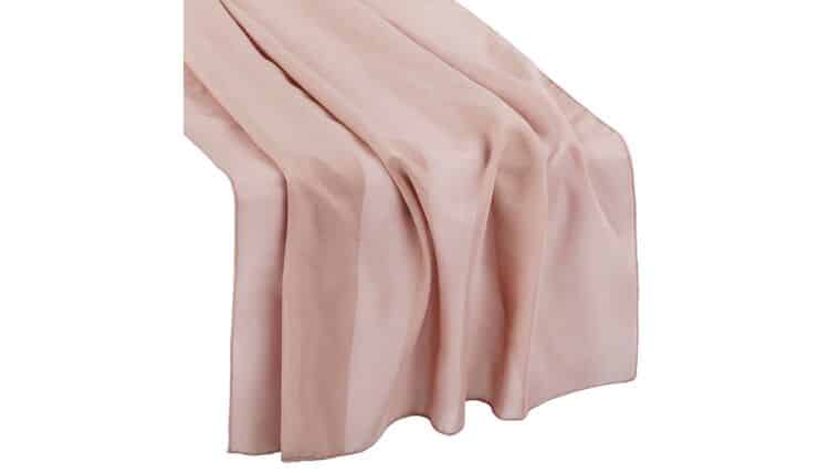 Chiffon Wedding Table Runner 27"x120" - Dusty Rose | Rental
