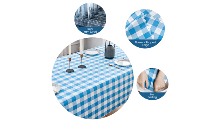 Polyester | Baby Blue | 60" x 120" Rectangle Tablecloth | Rental