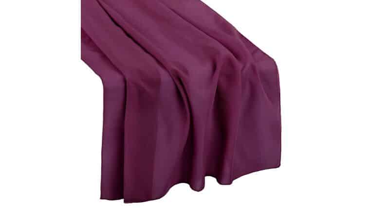 Chiffon Wedding Table Runner 27"x120" - Sangria | Rental