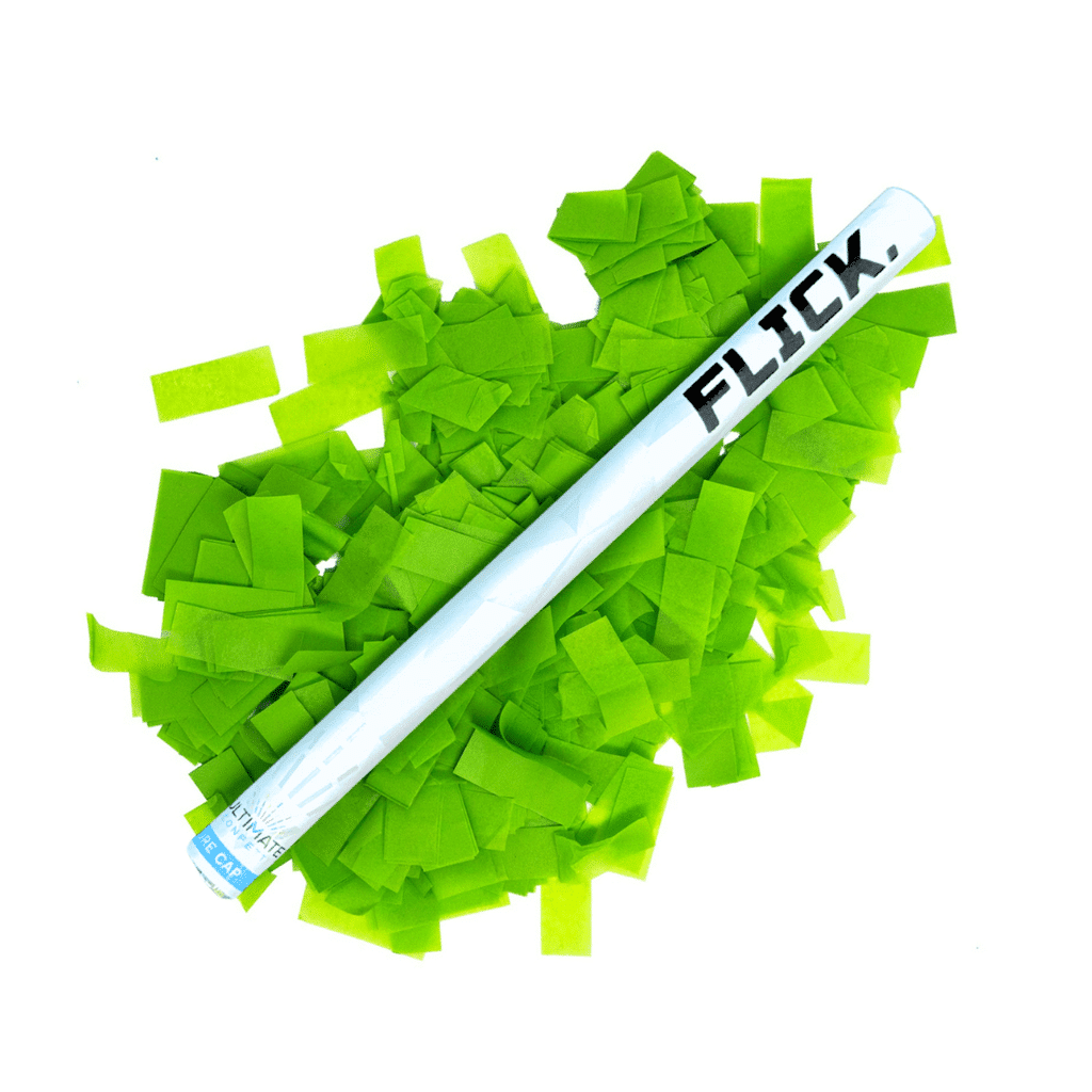 Light Green Tissue Paper Confetti Flick Stick – 14″ (Pack of 8) | Rental