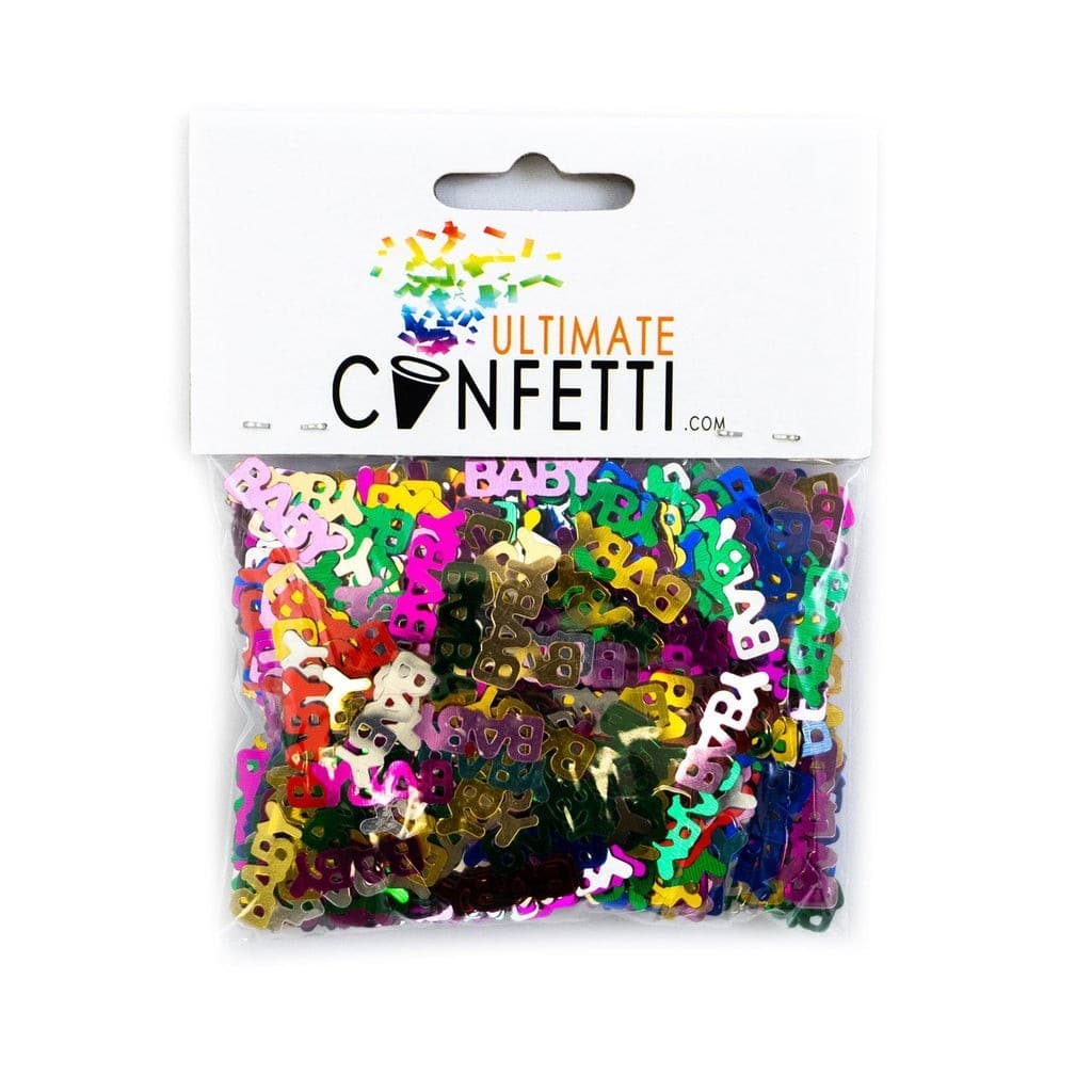 Multicolor “BABY” Shower – Table Confetti Decoration | Rental
