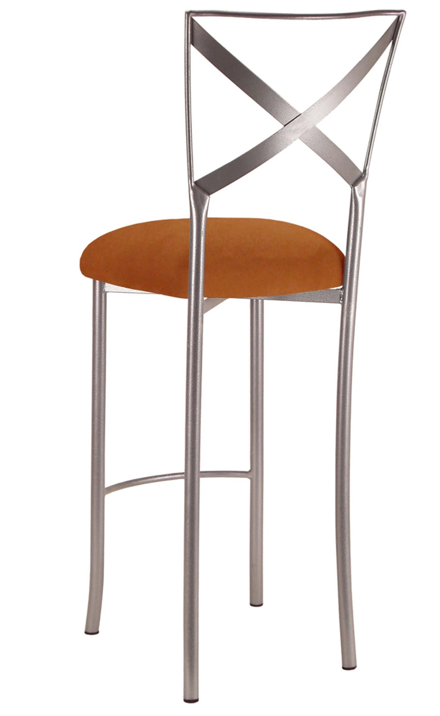 Simply X Barstool with Copper Suede Cushion – Chameleon Chair Collection | Rental