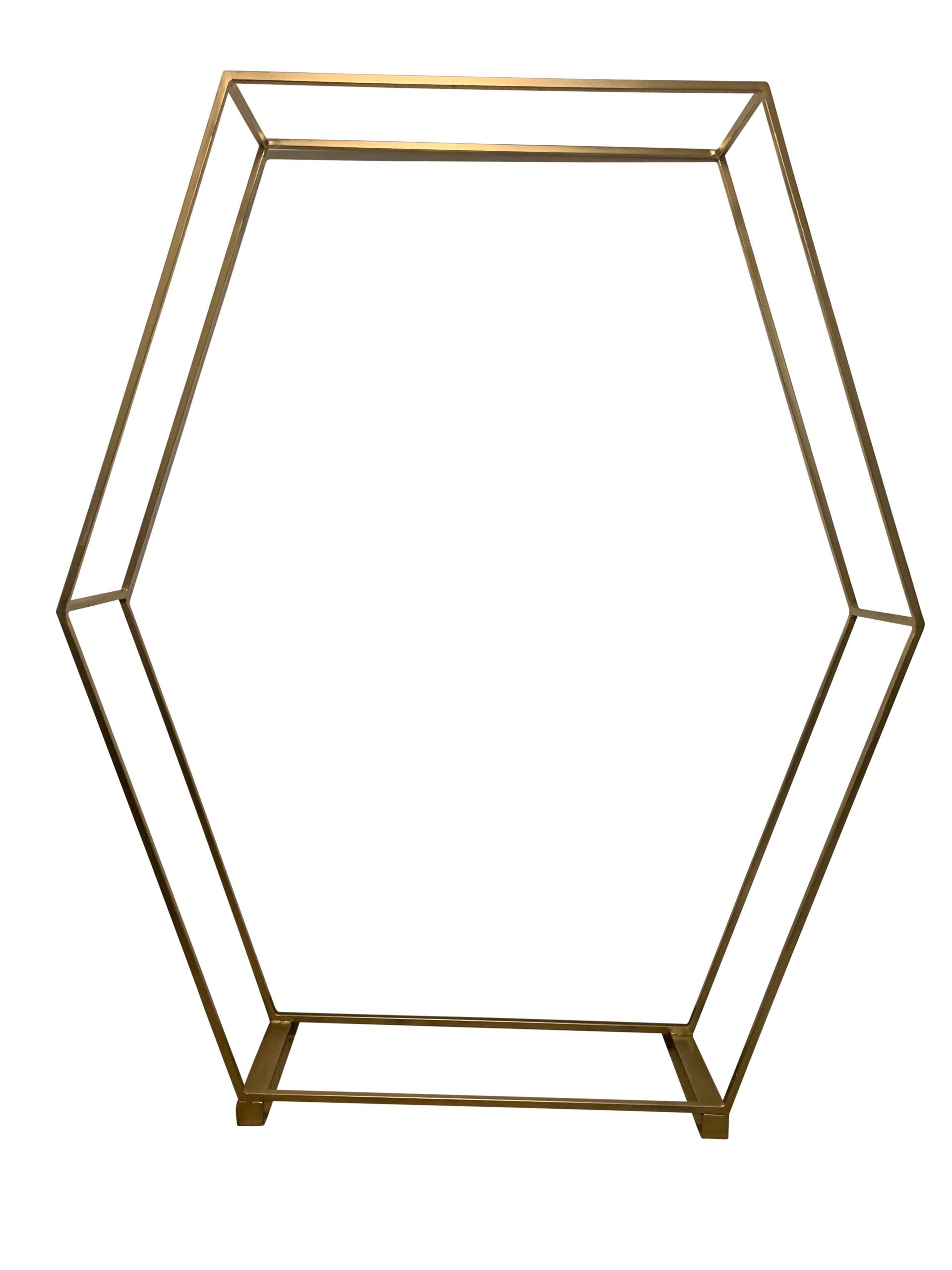 Gold Hexagon Stand | Rental