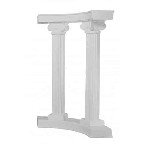 84″ Capital Colonnade Column With Valance – White | Rental 84″ Capital Colonnade Column With Valance – White | Rental