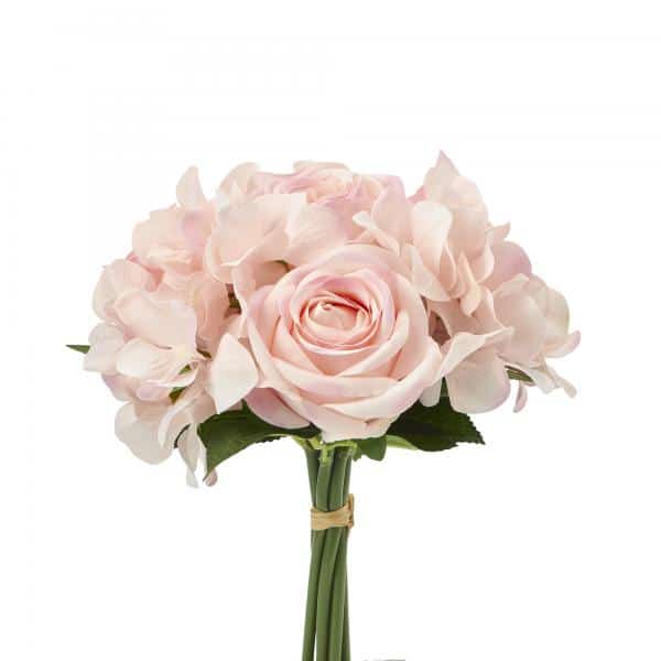 Decostar™ Artificial Rose & Hydrangea Mixed Bunches Blush | Rental