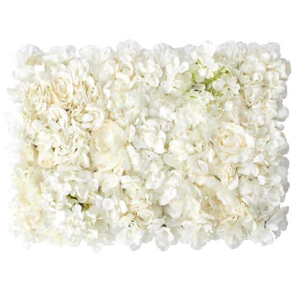 Decostar™ Ivory Artificial Mixed Flower Mat | Rental