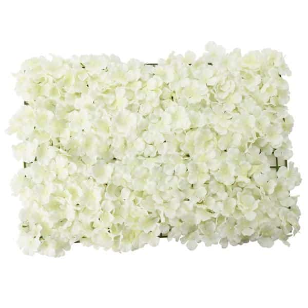 Decostar™ Artificial Hydrangea Flower Mat – 16″ x 24″ – Ivory | Rental