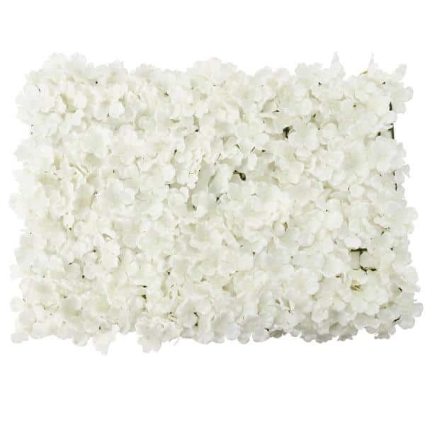 Decostar™ Artificial Hydrangea Flower Mat – 16″ x 24″ – White | Rental